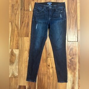 Like new Size 10 Democracy Ab Solution stretch Midrise Jeggings. Distressed jean